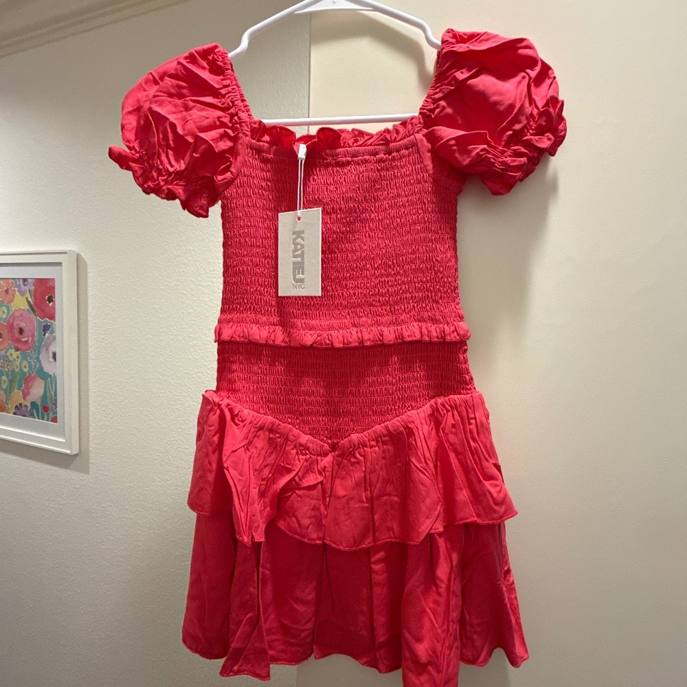 Katie J NYC Tween Solid Lainey Dress - Small (7/8)